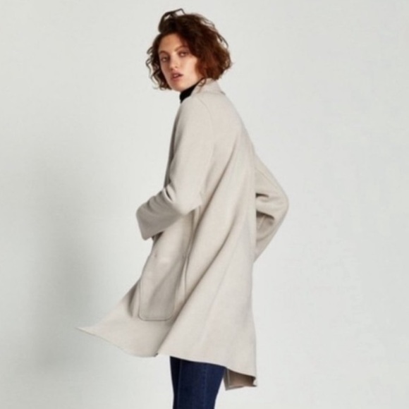 Zara “suede” Jacket with Pockets - Picture 4 of 8